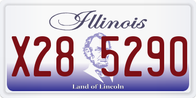 IL license plate X285290