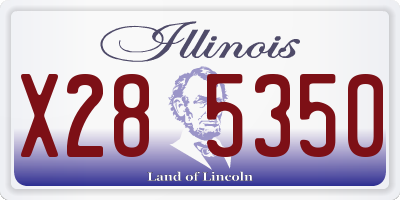 IL license plate X285350