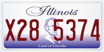 IL license plate X285374