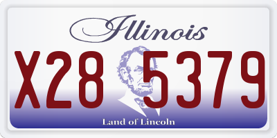 IL license plate X285379