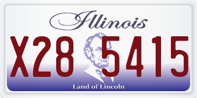 IL license plate X285415
