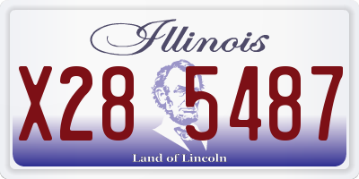 IL license plate X285487