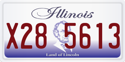 IL license plate X285613