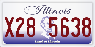 IL license plate X285638