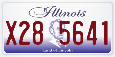 IL license plate X285641