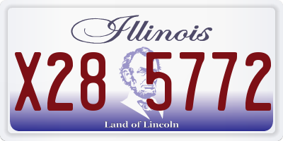 IL license plate X285772