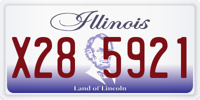 IL license plate X285921