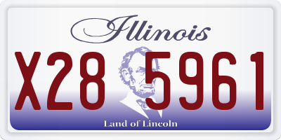 IL license plate X285961