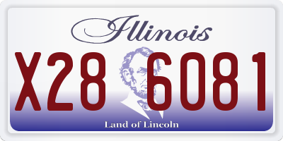 IL license plate X286081