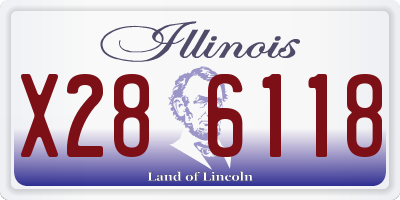 IL license plate X286118