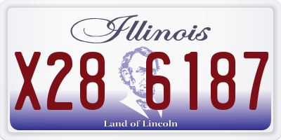 IL license plate X286187