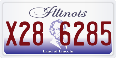 IL license plate X286285