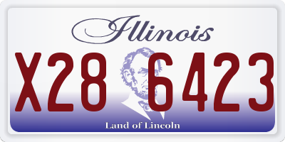IL license plate X286423