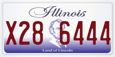 IL license plate X286444