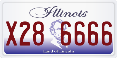 IL license plate X286666