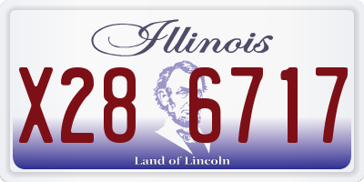 IL license plate X286717