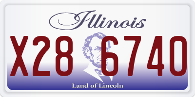 IL license plate X286740