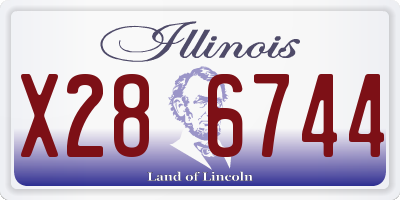 IL license plate X286744