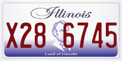 IL license plate X286745