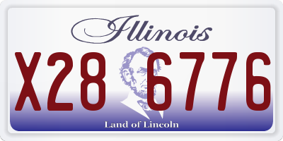 IL license plate X286776