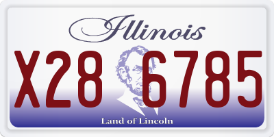 IL license plate X286785