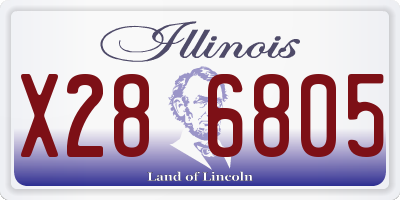 IL license plate X286805