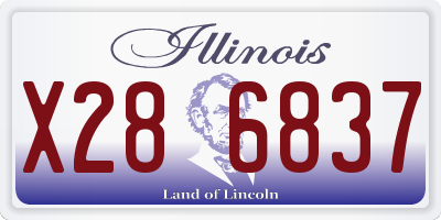 IL license plate X286837