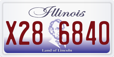 IL license plate X286840
