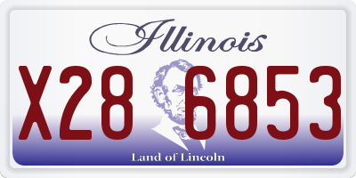 IL license plate X286853