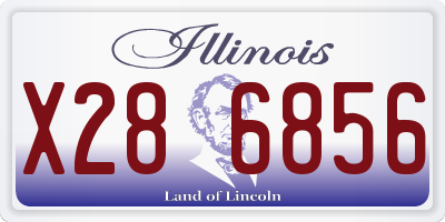 IL license plate X286856