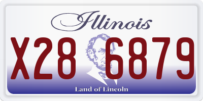 IL license plate X286879