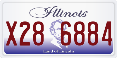 IL license plate X286884