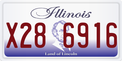IL license plate X286916