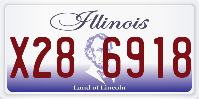 IL license plate X286918