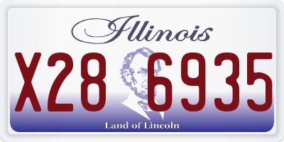 IL license plate X286935