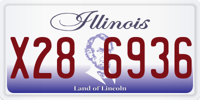 IL license plate X286936