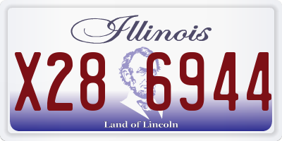 IL license plate X286944