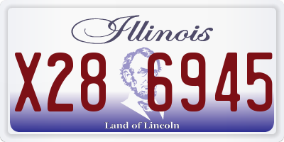 IL license plate X286945