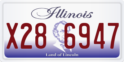 IL license plate X286947