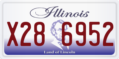 IL license plate X286952