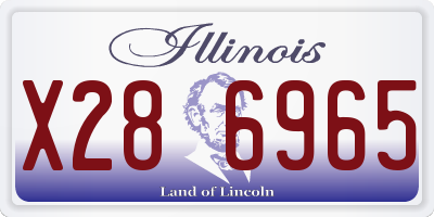 IL license plate X286965