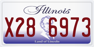IL license plate X286973