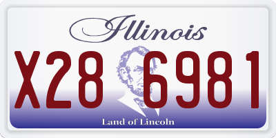 IL license plate X286981