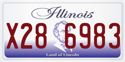 IL license plate X286983