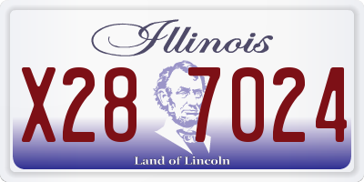 IL license plate X287024