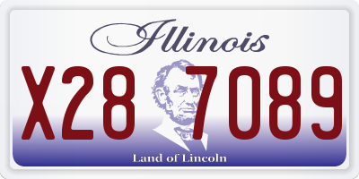IL license plate X287089