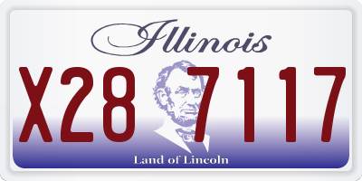 IL license plate X287117