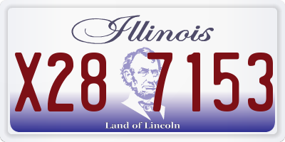 IL license plate X287153