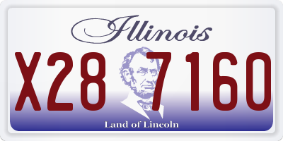 IL license plate X287160