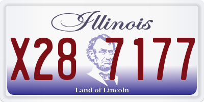 IL license plate X287177